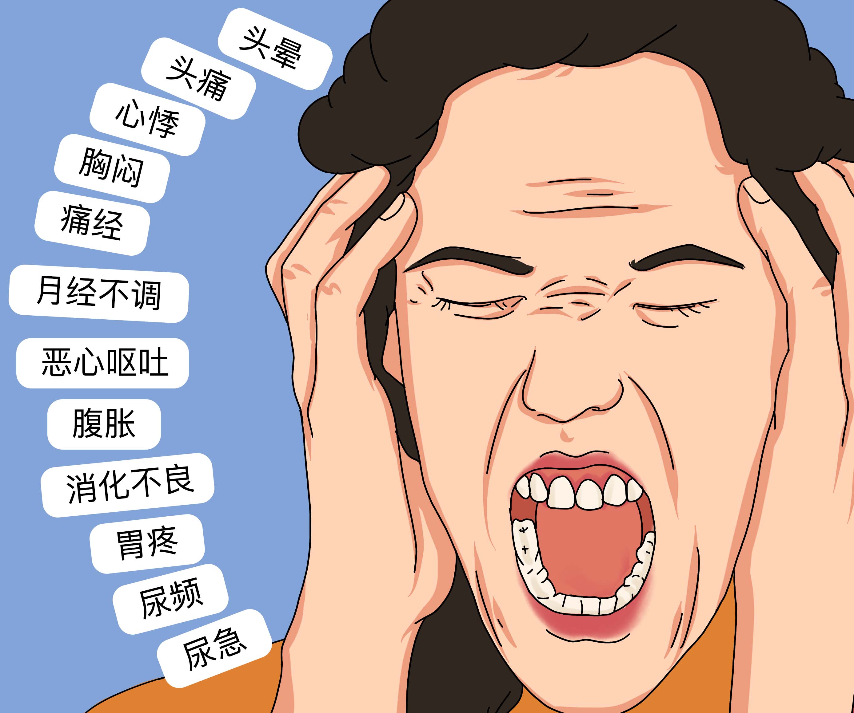 焦虑症患者的5大躯体症状,希望你1个没中!