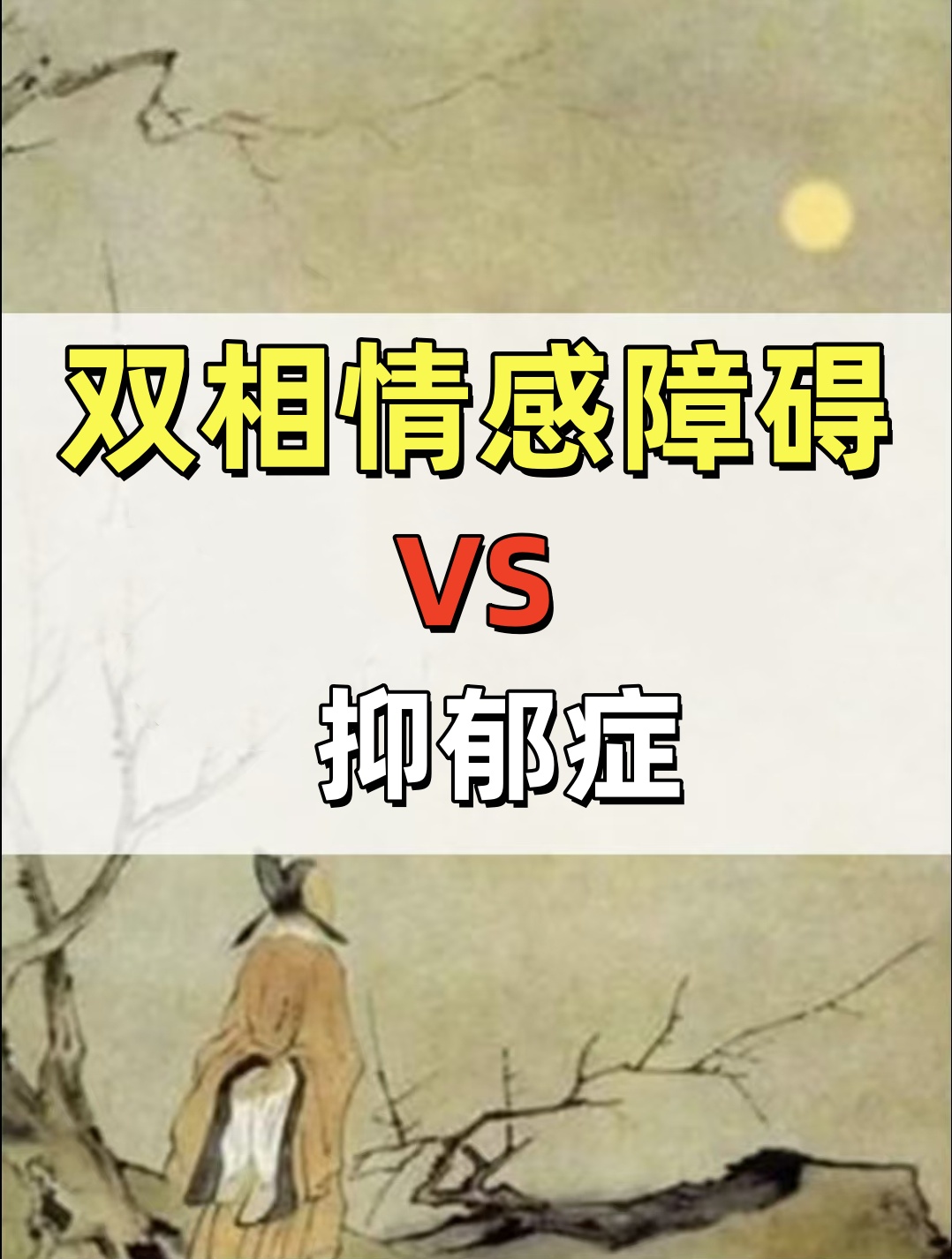 双相情感障碍 vs 抑郁症 双相和抑郁症的不同表现主要体现在四个方面