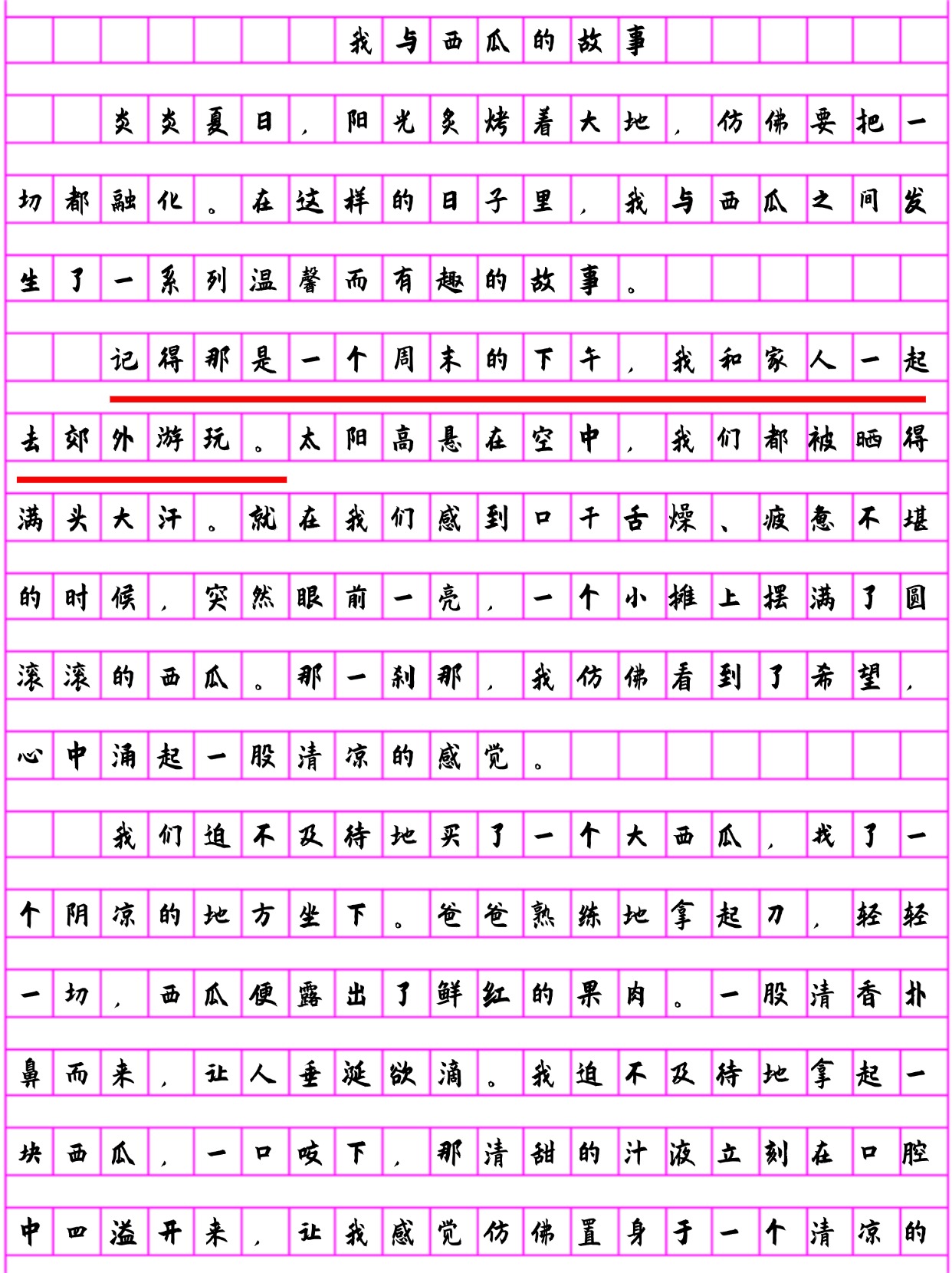 猴王吃西瓜的故事原文图片