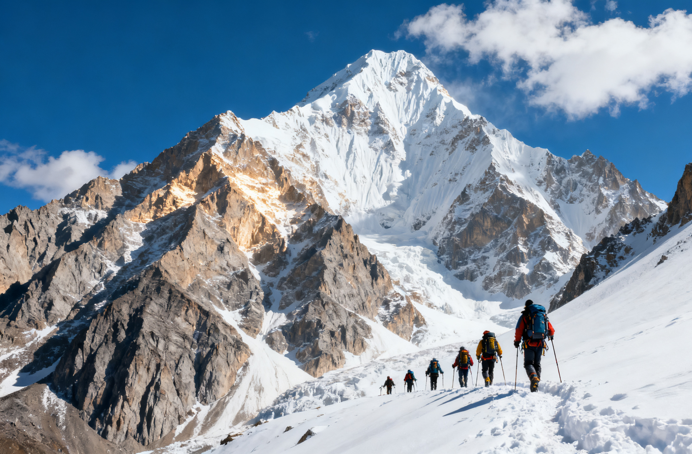 一直往坡下滑坠;致攴逖┥酵计 登山者雪山背景图横版登山雪山图片横版