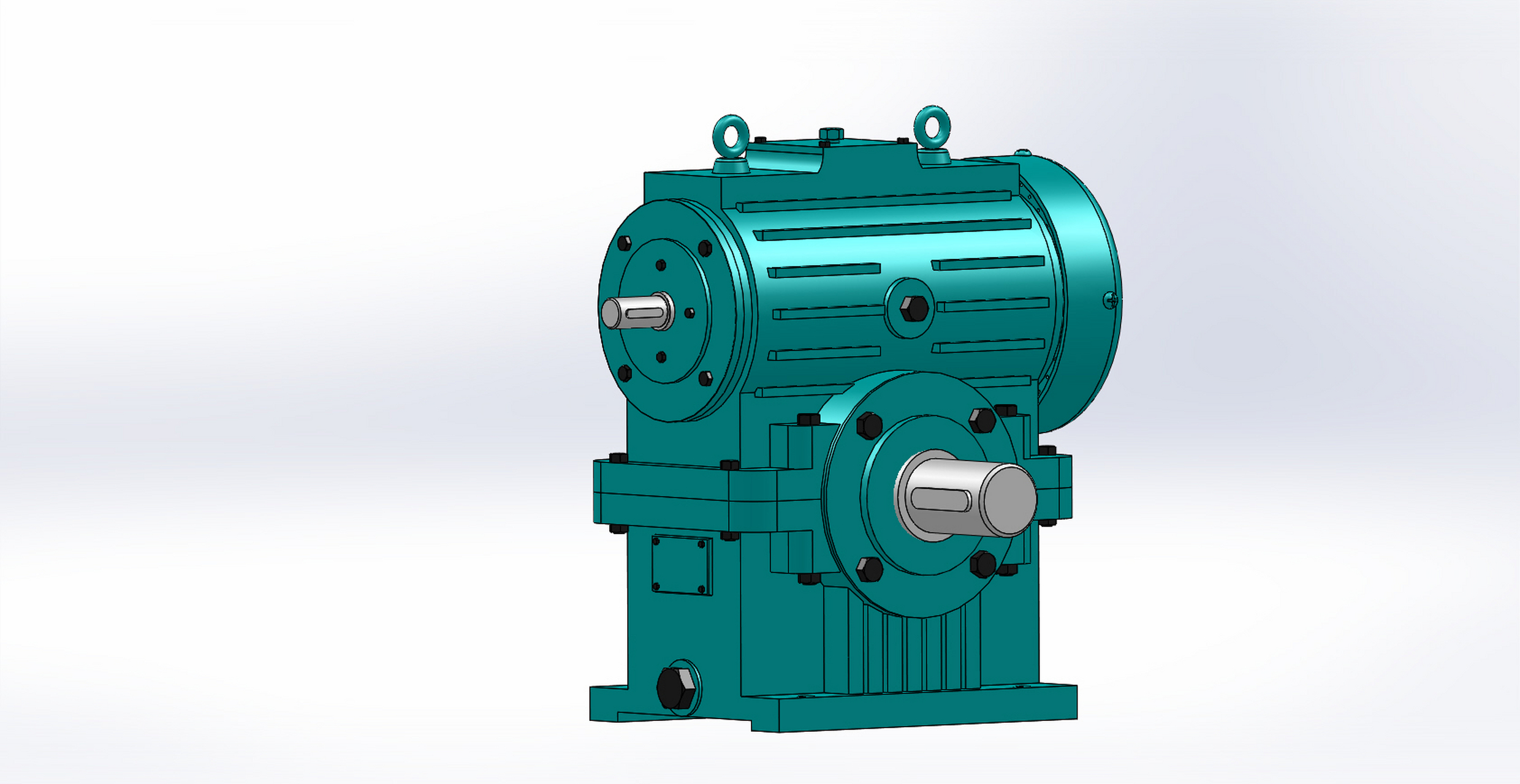 蜗轮蜗杆减速机由蜗轮和蜗杆两大核心部件组成,整体结构设计精巧,体积