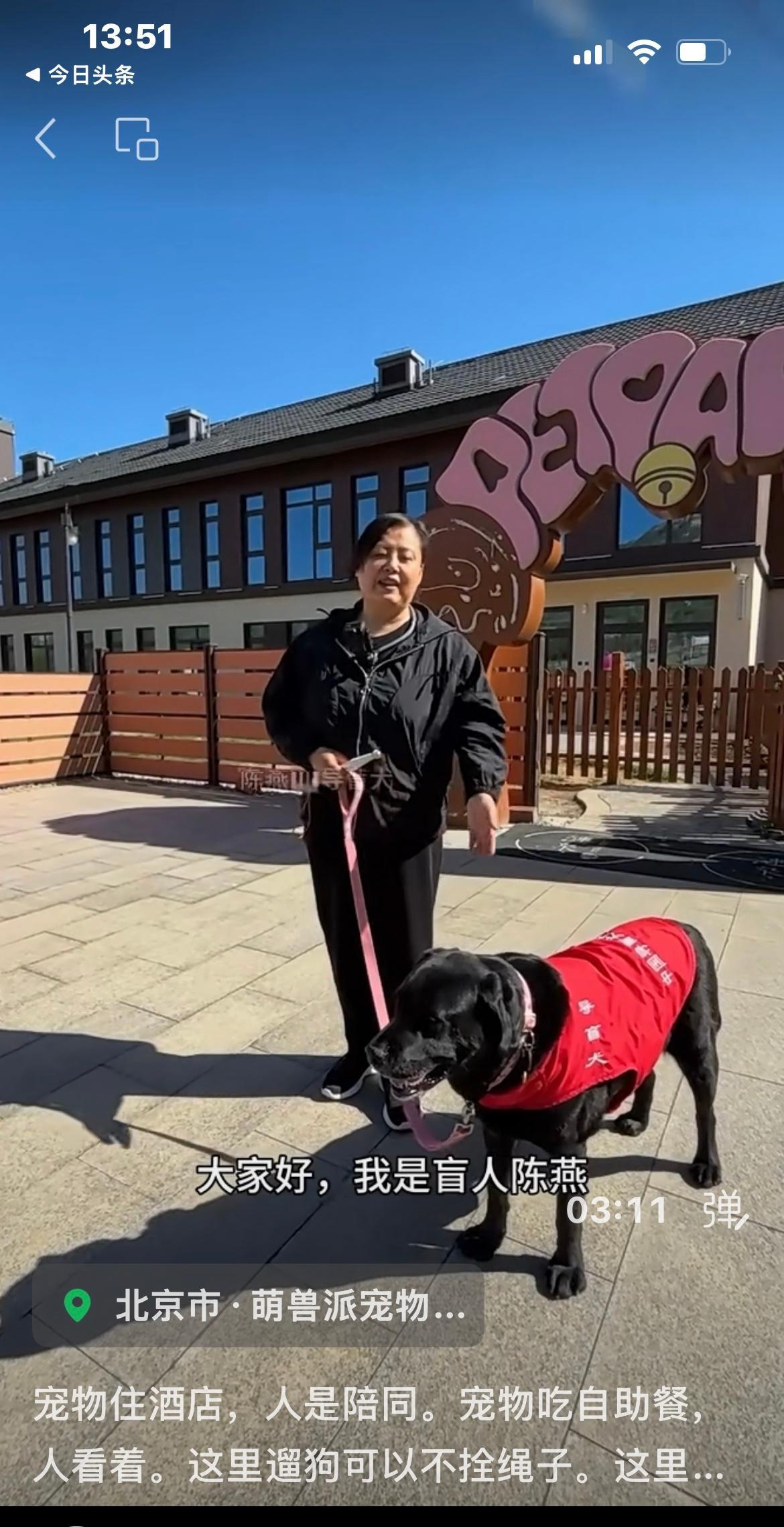 盲人陈燕,给予了黑萌萌无比的关心和爱护,无论是精神上,还是生活上,黑