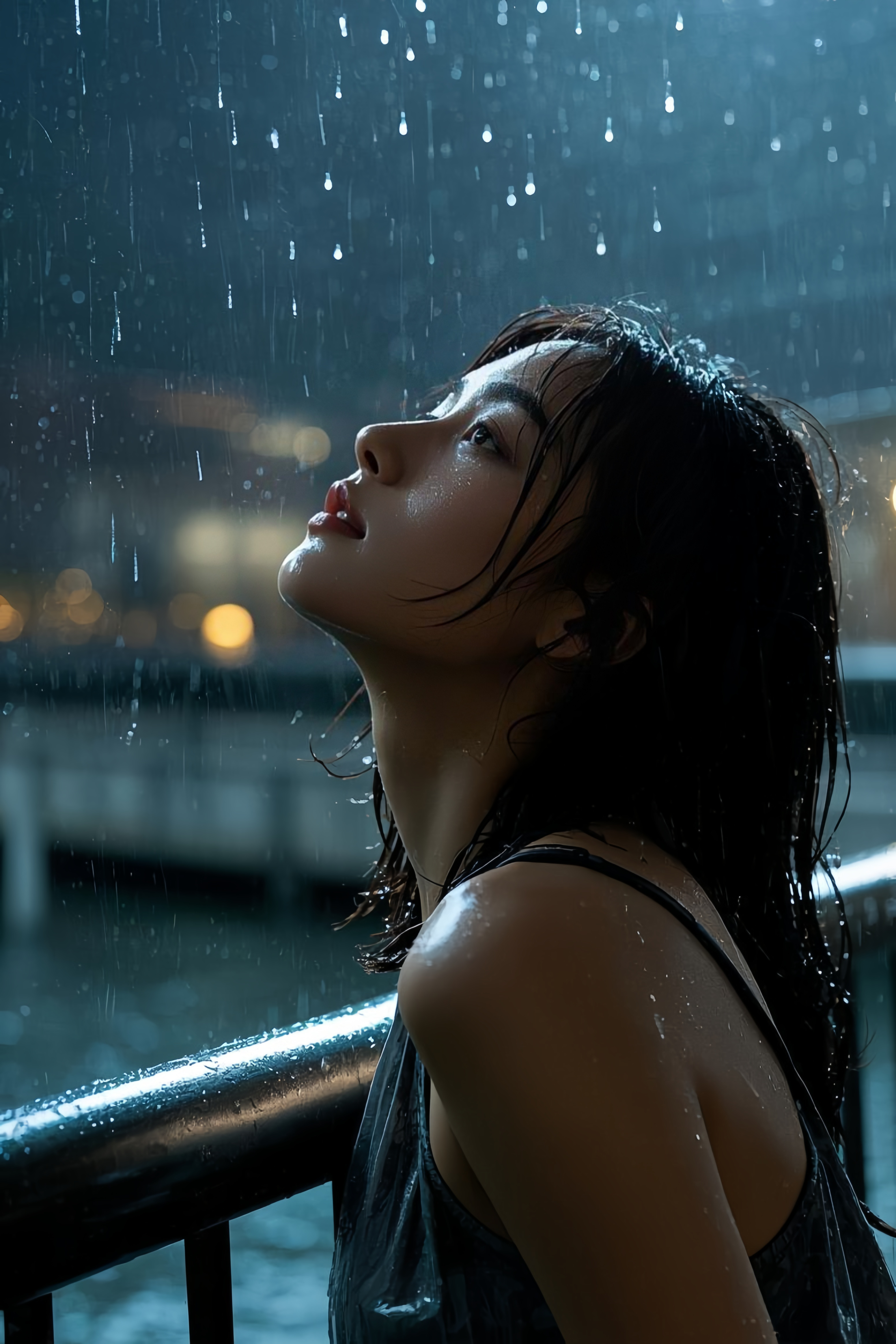 在这雨中,回忆如潮水般翻涌,那些一起走过的路,说过的话,都在脑海中