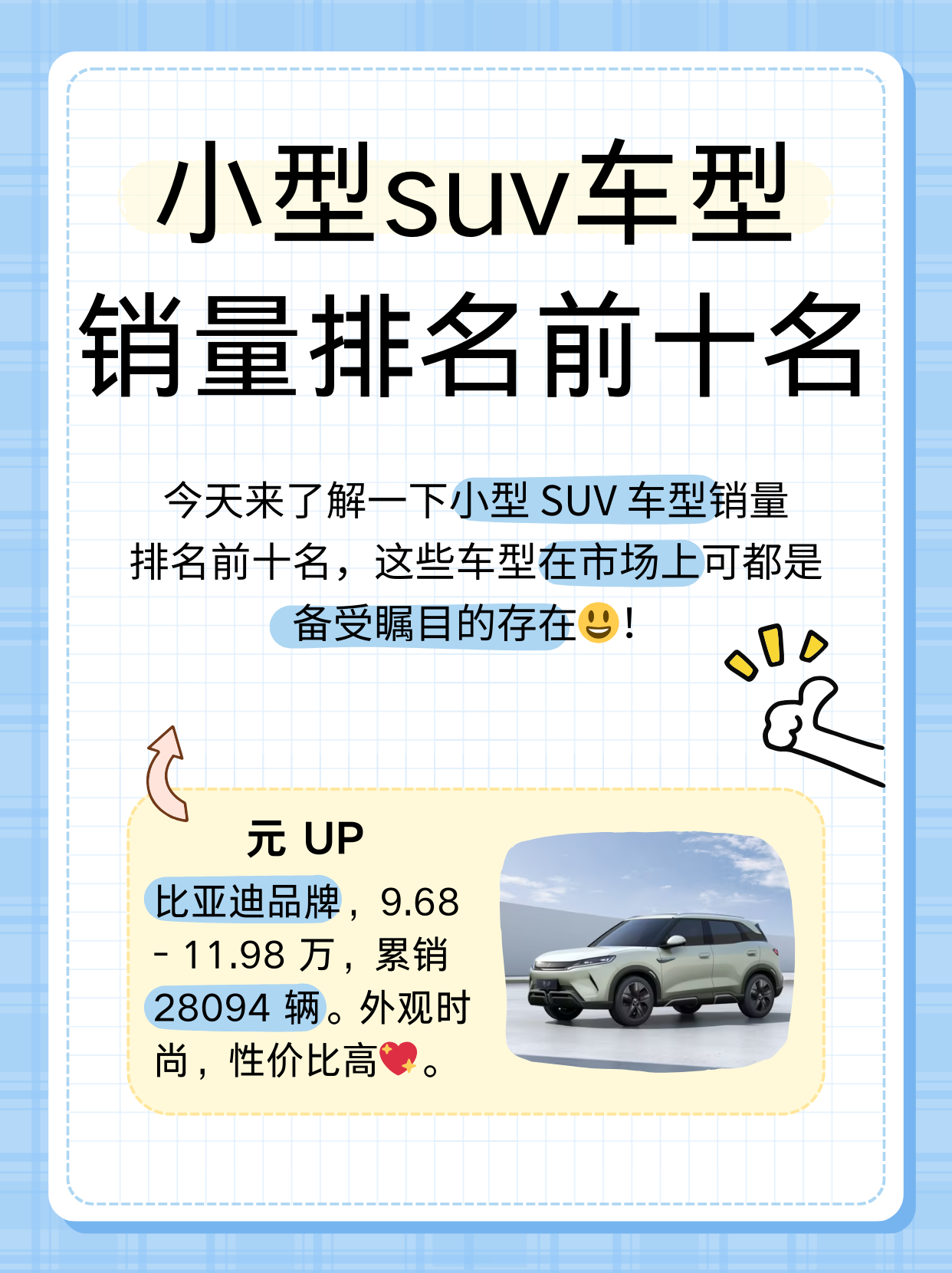 小型suv车型销量排名前十名 在小型 suv 这个充满活力与竞争的汽车