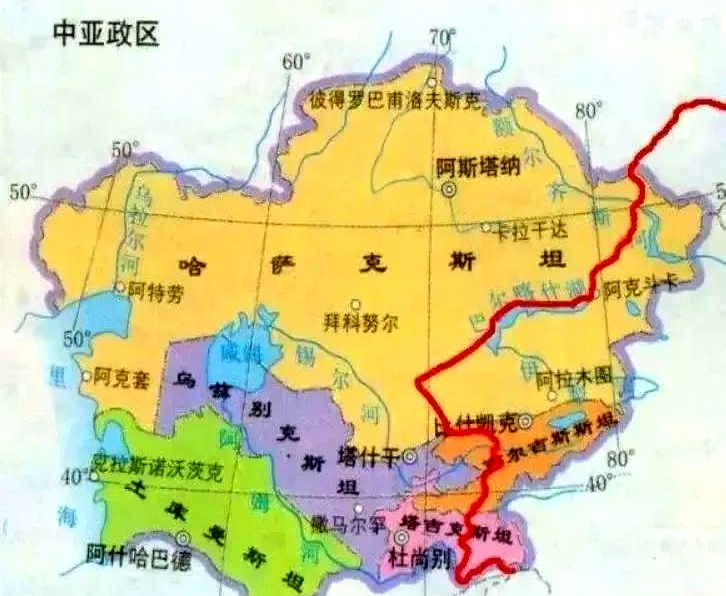 中亚的五个国家都是内陆国家,这五个国家分别是哈萨克斯坦,塔吉克斯坦