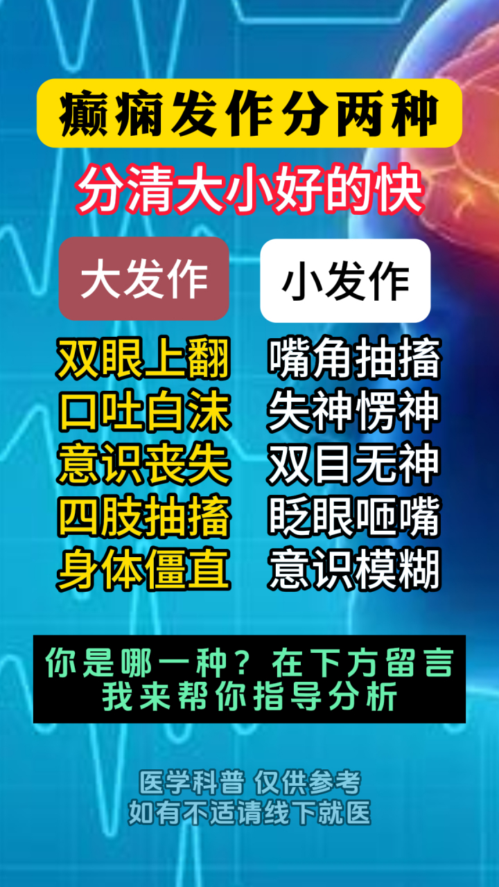 【痫病是否能彻底治好】癫痫发作分两种,分清大小好的快,你是哪一种?