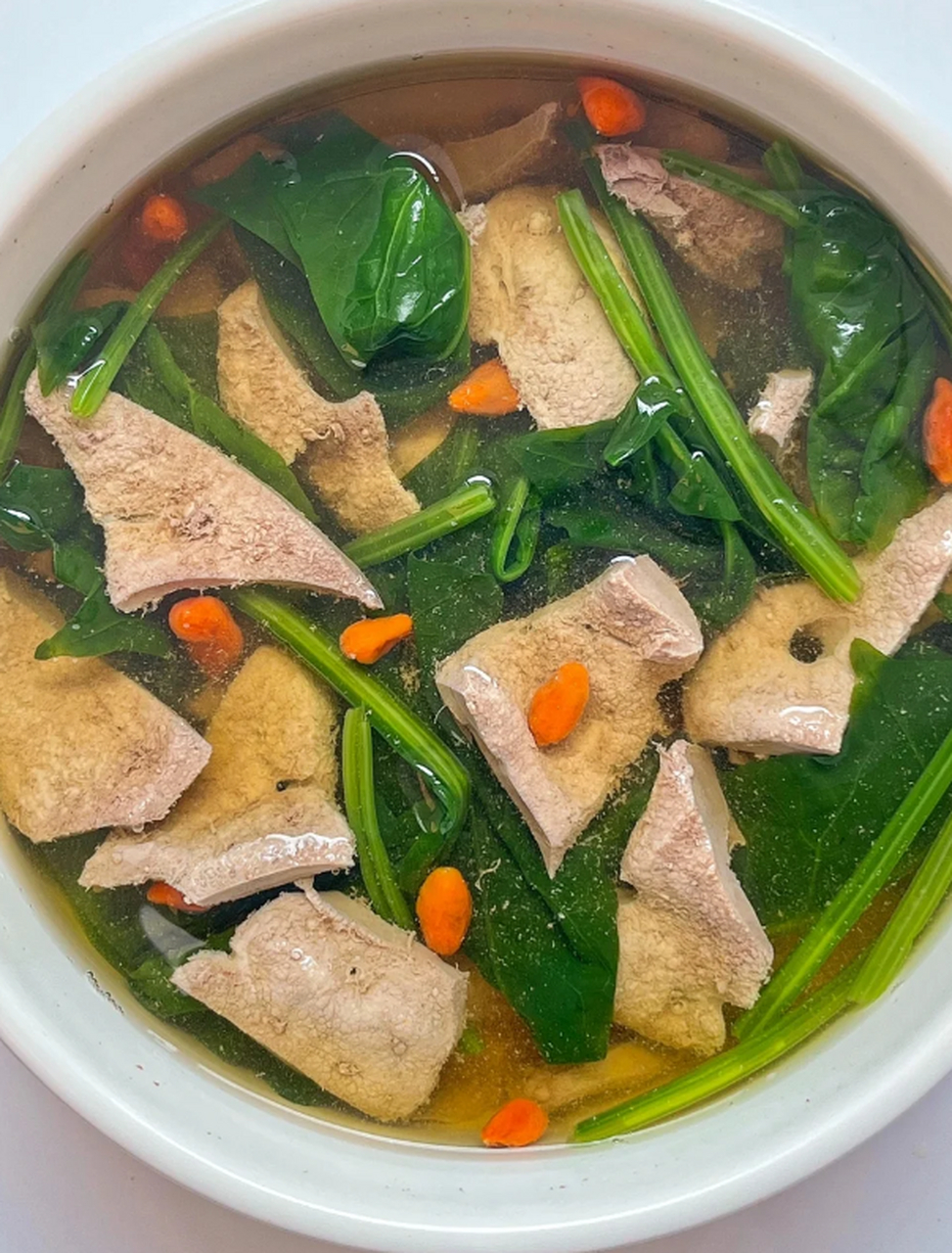 不好常喝它"天然护肝汤",美味可口,健胃健脾,营养多多  猪肝菠菜汤