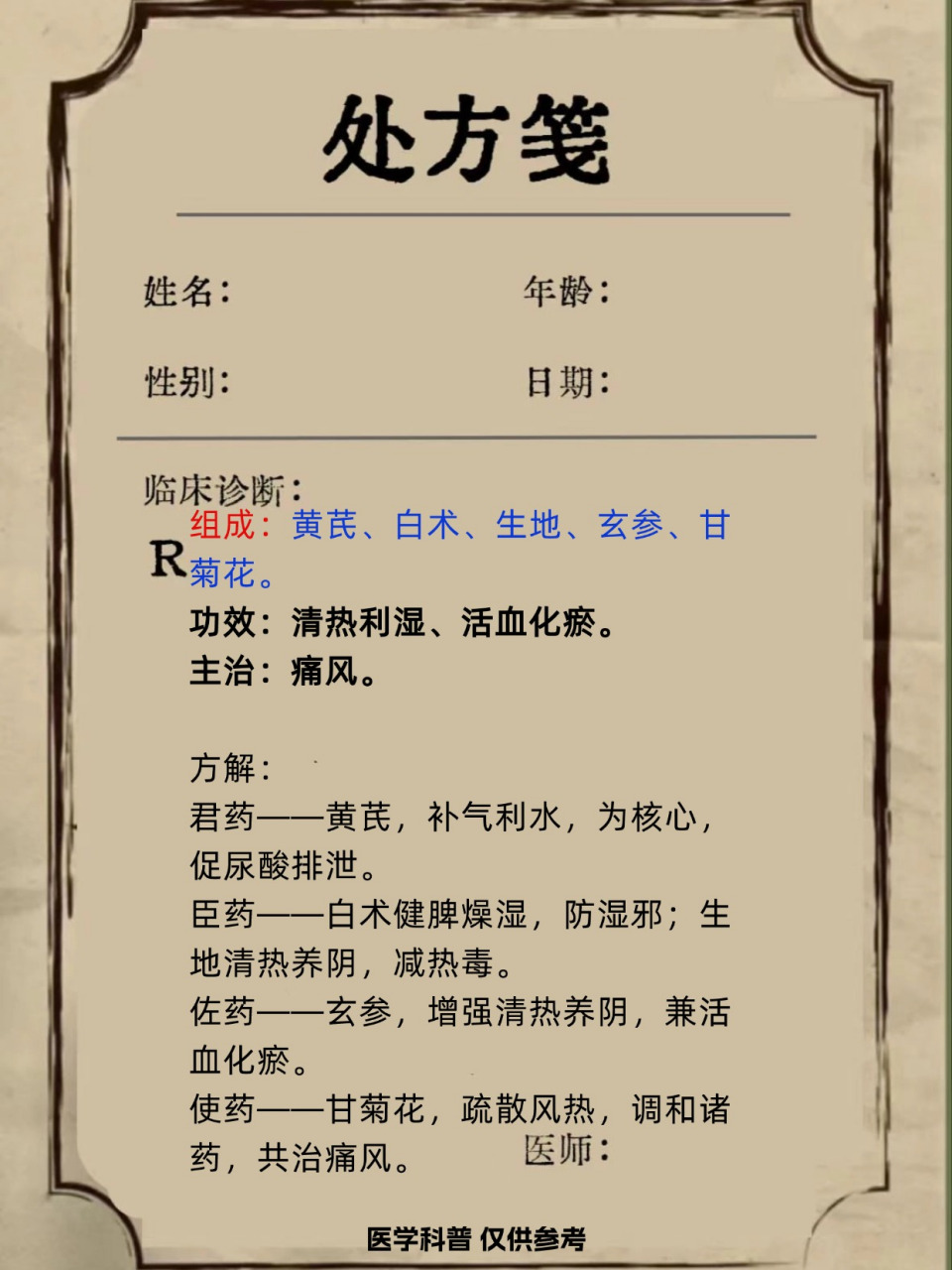 —术参汤,只需这5味药,效果立竿见影!