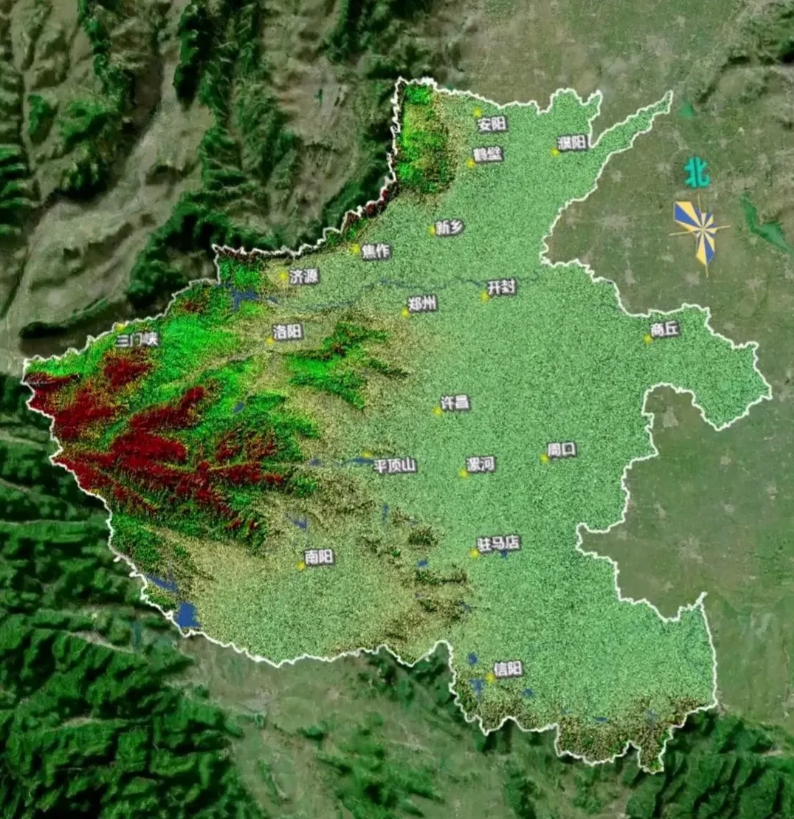 河南地形图许昌地形图许昌市地形图开封地形图砀山县地形图片中原地区