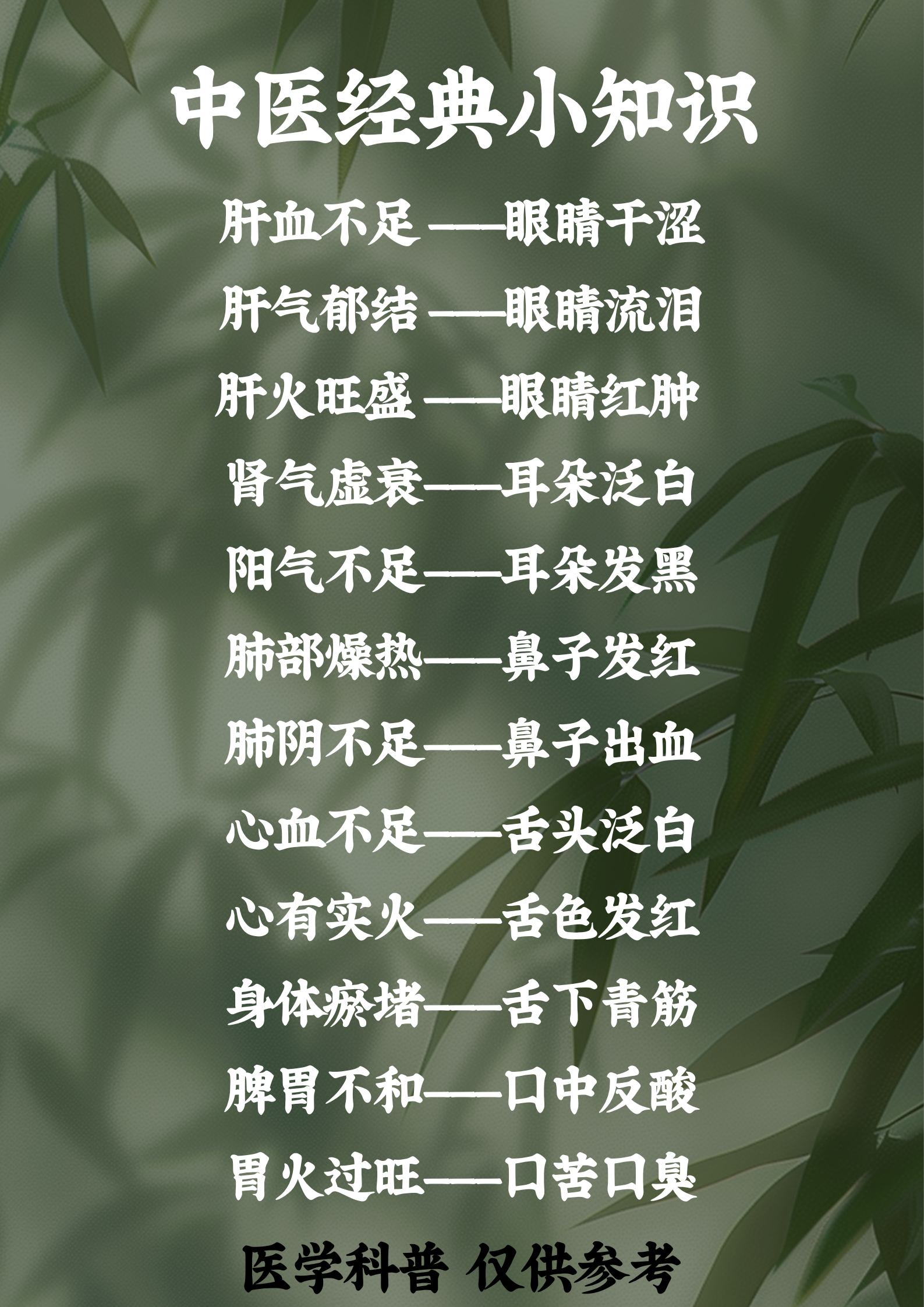 中医养生知识内容有哪些(中医养生知识内容有哪些呢)