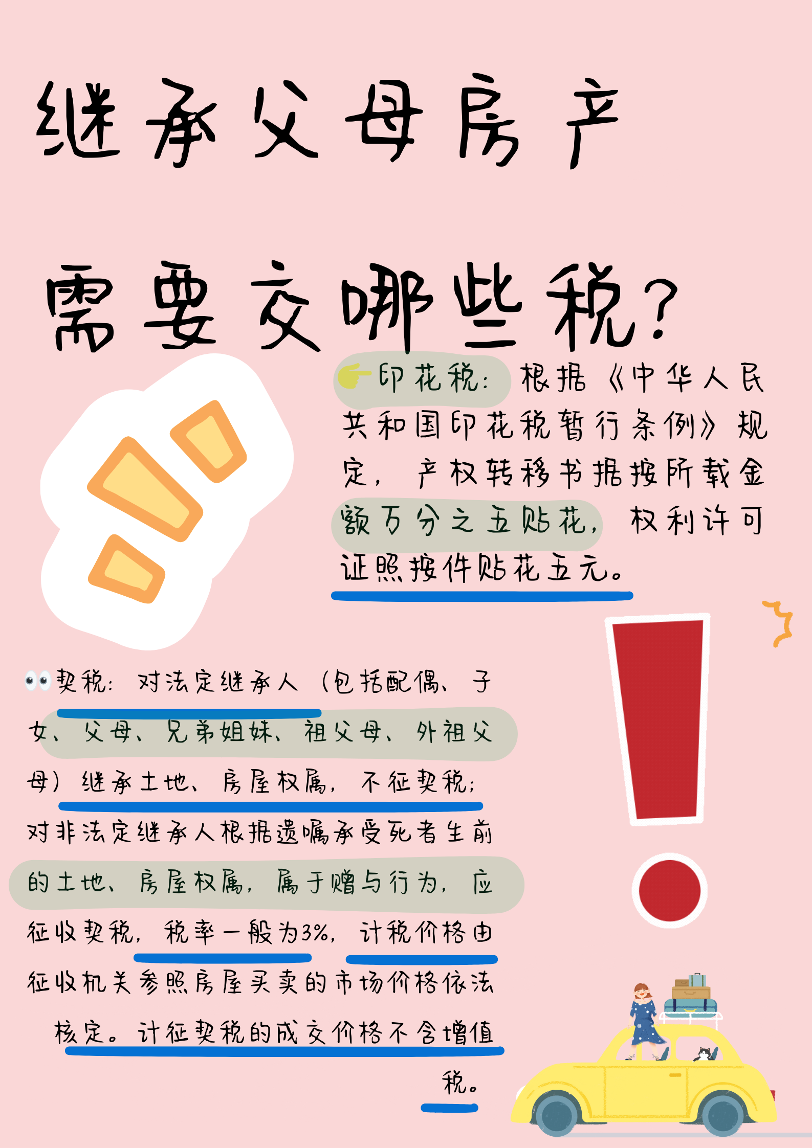 继承父母房产需要交哪些税 继承父母房产需要交哪些税