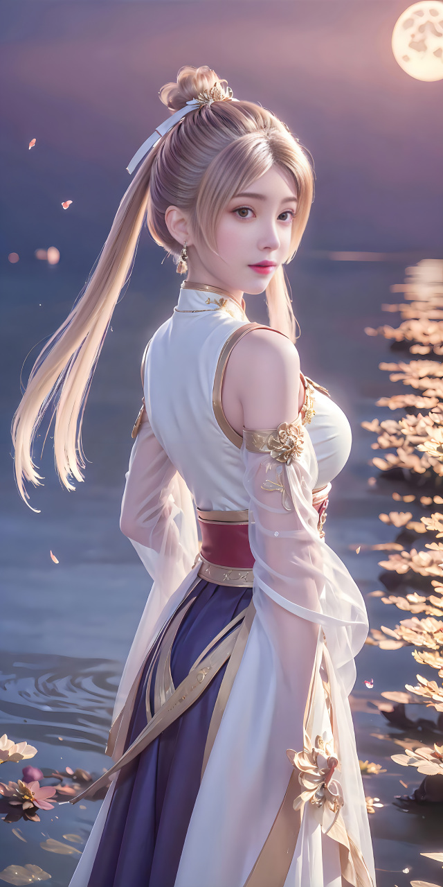 妖神记肖凝儿ai绘画国漫女神:冷若寒霜,心向自由!