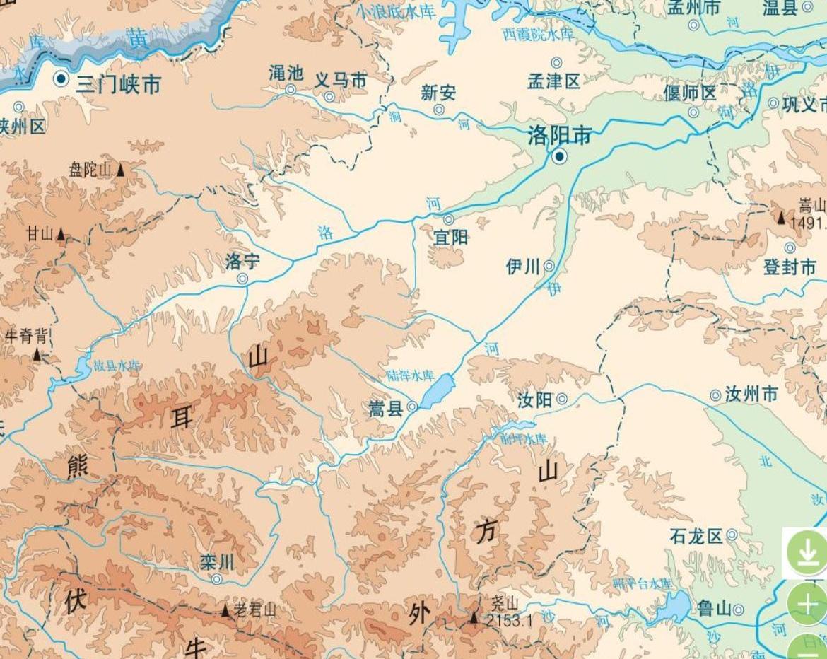 洛阳是唯一聚齐黄河,淮河,长江3大水系的城市,黄河的大支流伊洛河为主