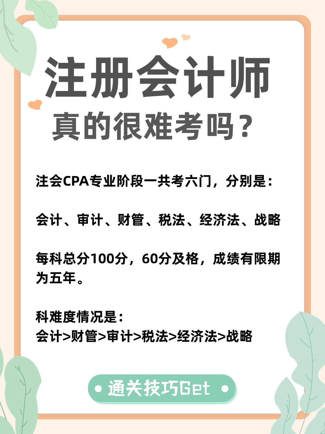 注册会计师考几门,需几年内全部考完?