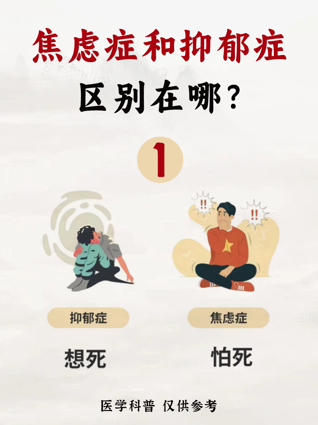 抑郁症跟焦虑症,到底有什么区别呢?