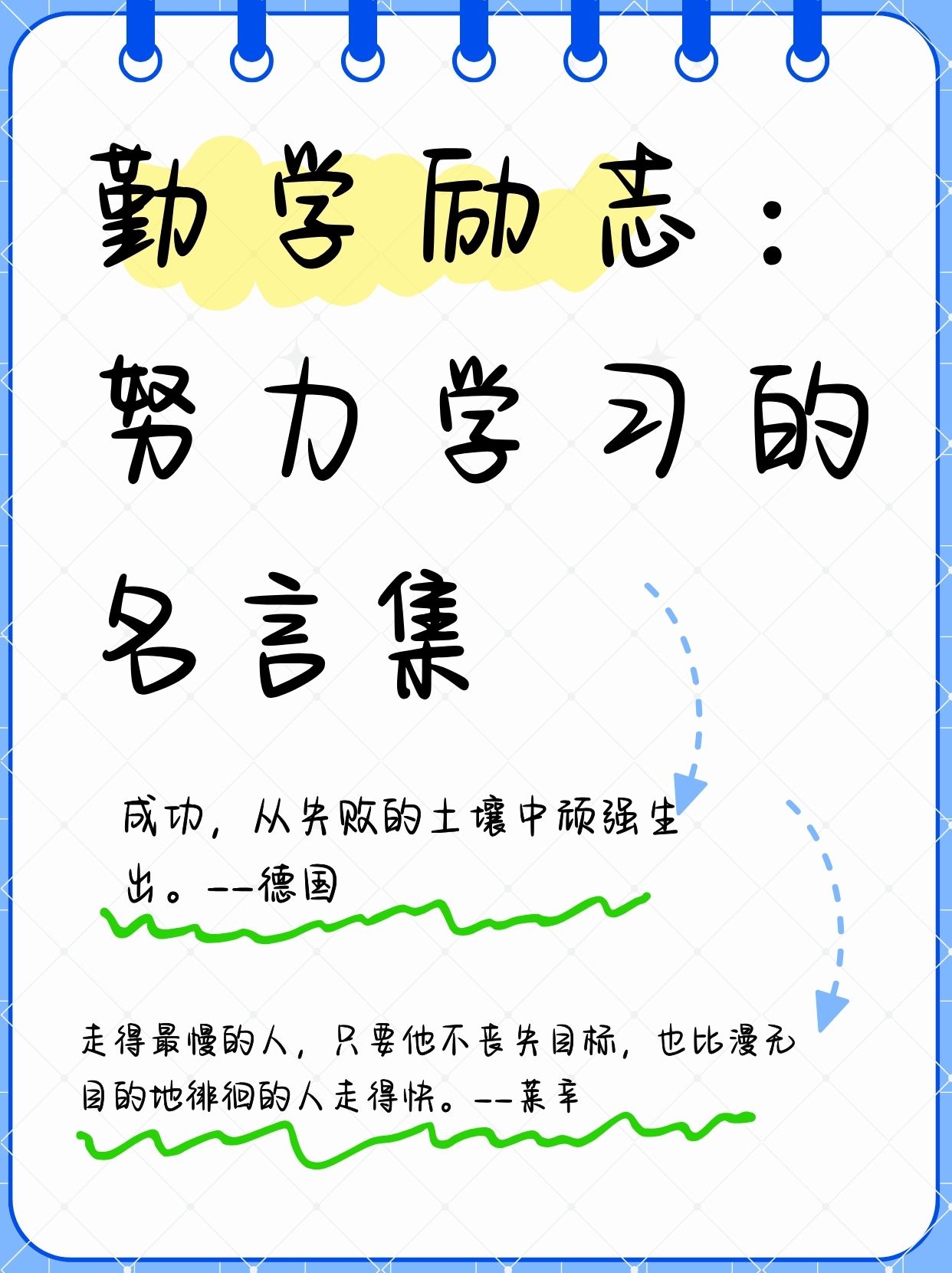 勤学励志:努力学习的名言集 励志名言,点亮前行之路 目标与毅力