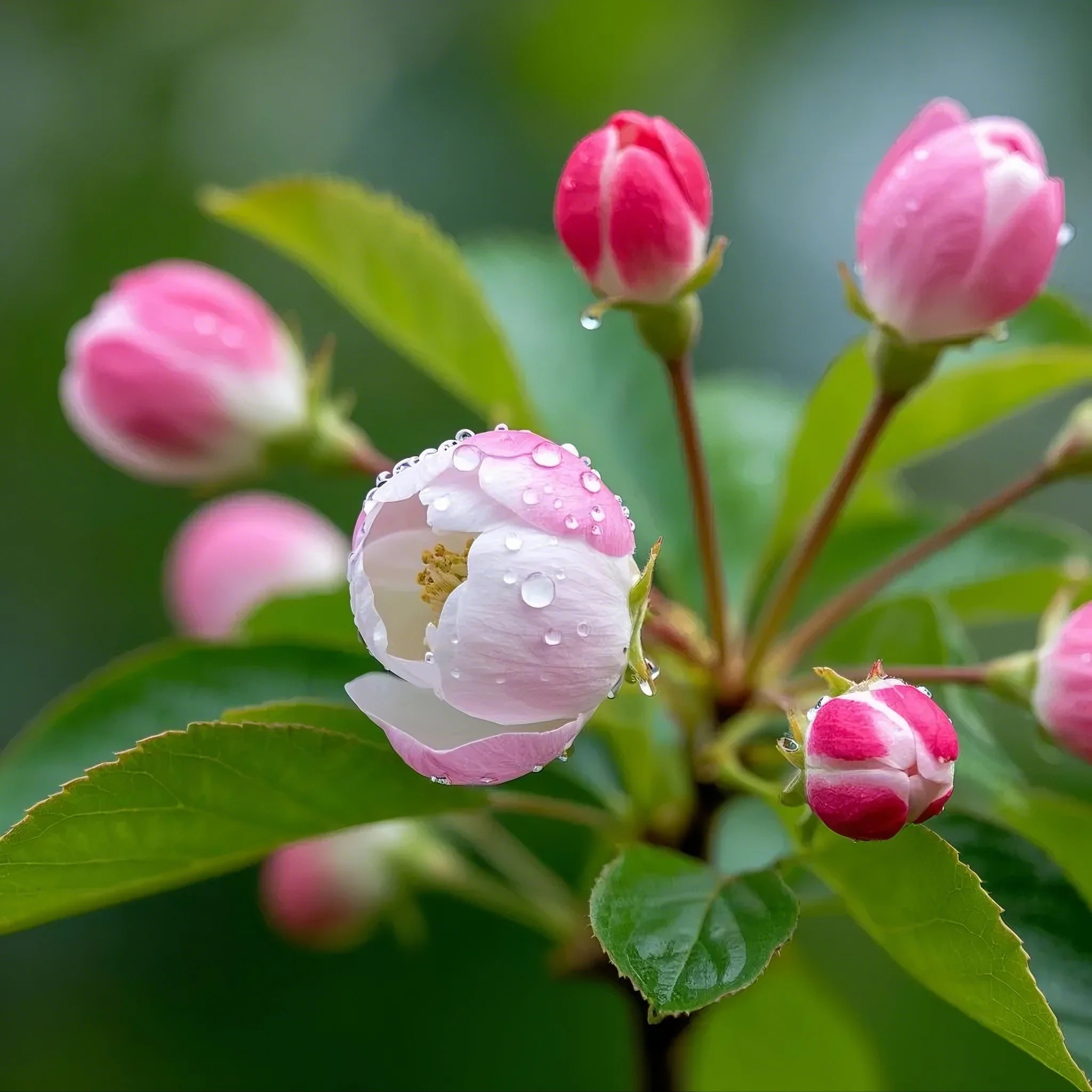 清新唯美屏保:故园今日海棠开