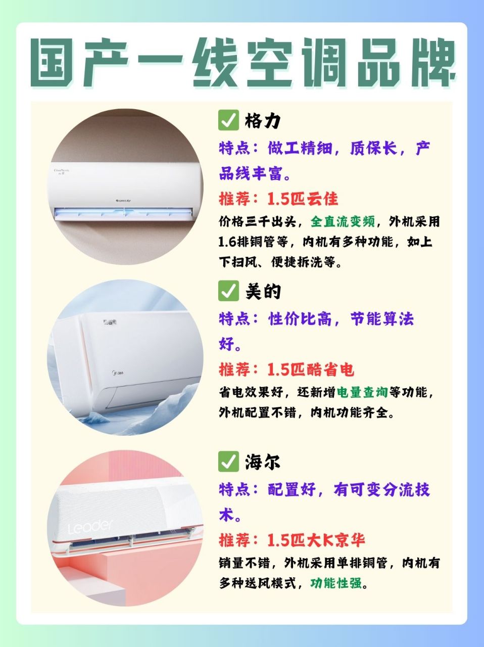 98国产一线二线三线空调品牌,你选对了吗?