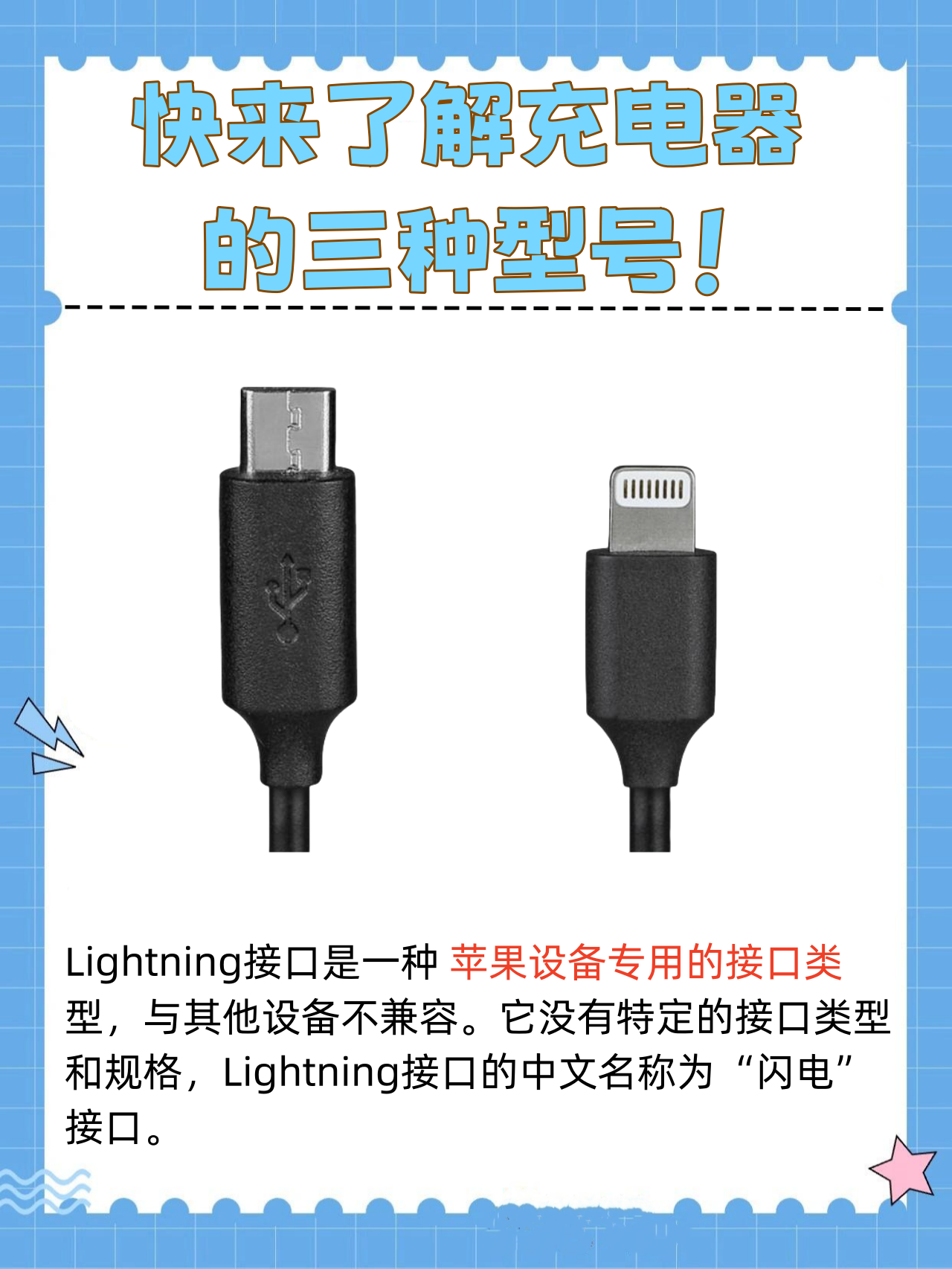 器头充电线接口类型图解充电线接口类型手机三种充电接口分别叫什么不
