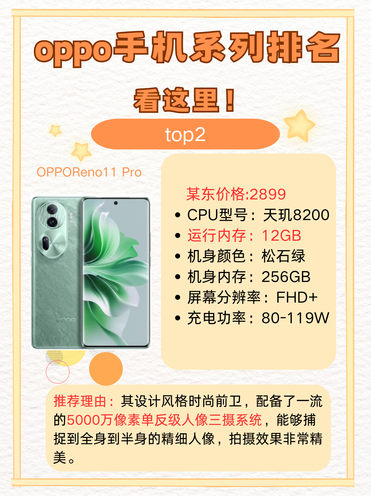 94oppo 手机系列排名,看这里!