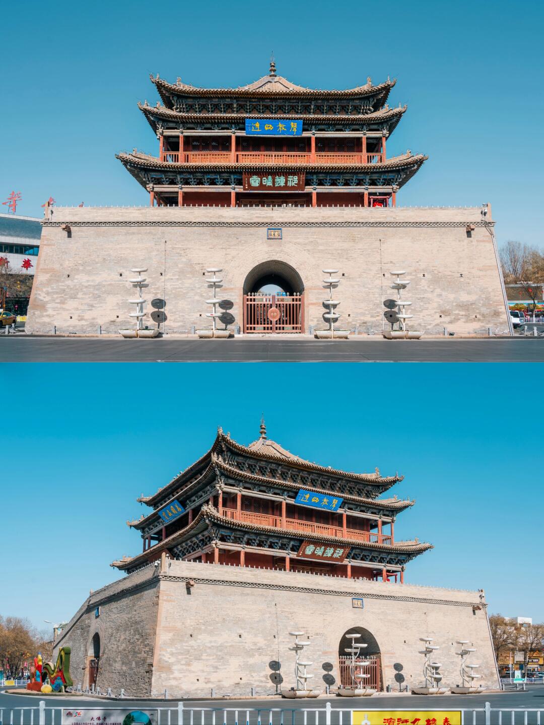 不在西安在甘州 张掖镇远楼