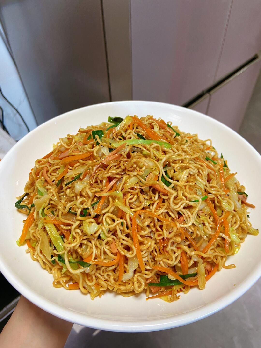 夏季晚餐 炒面配黄鳝粥 #美食