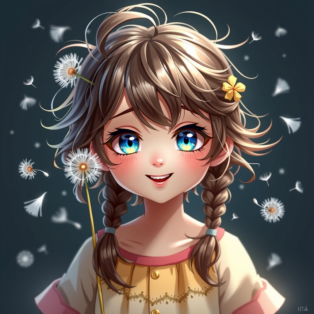 可爱头像蒲公英#动态流量挑战赛