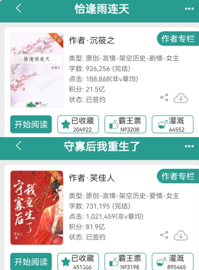 看了三遍以上的古言小说