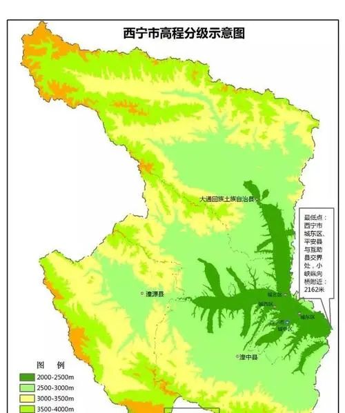 西宁市区海拔图片