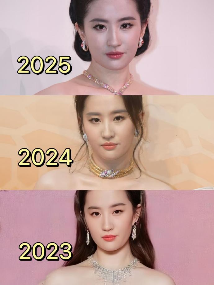 刘亦菲的变化并不大,可能是从女孩儿变成了女人,稚气不在而刘亦菲年龄