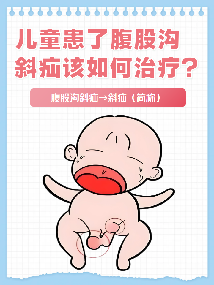 儿童患了腹股沟斜疝该如何治疗?