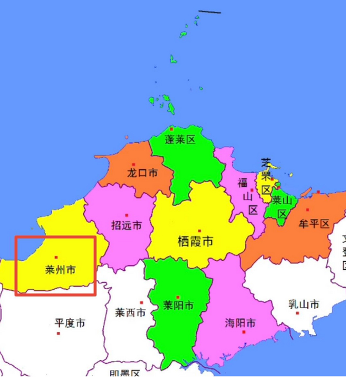 我一直以为莱州是青岛的,大学里有个同学就是莱州的,他和青岛来的同学