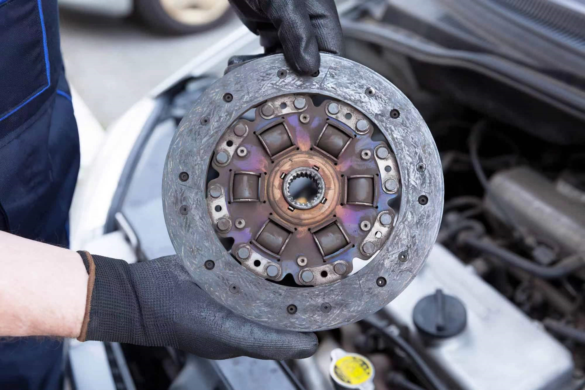 HOWO truck clutch pedal cover close-up