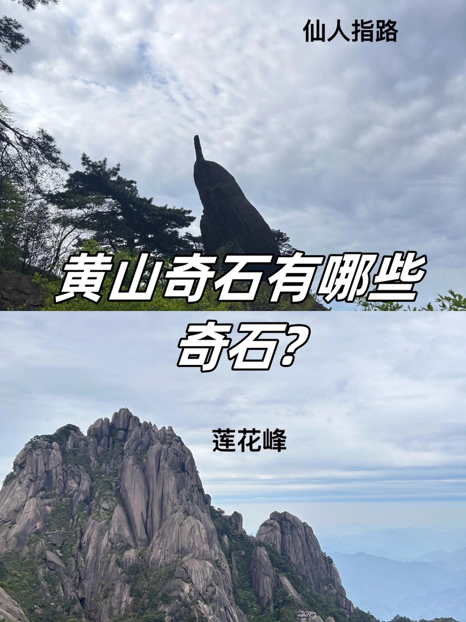 黄山奇石有哪些奇石?