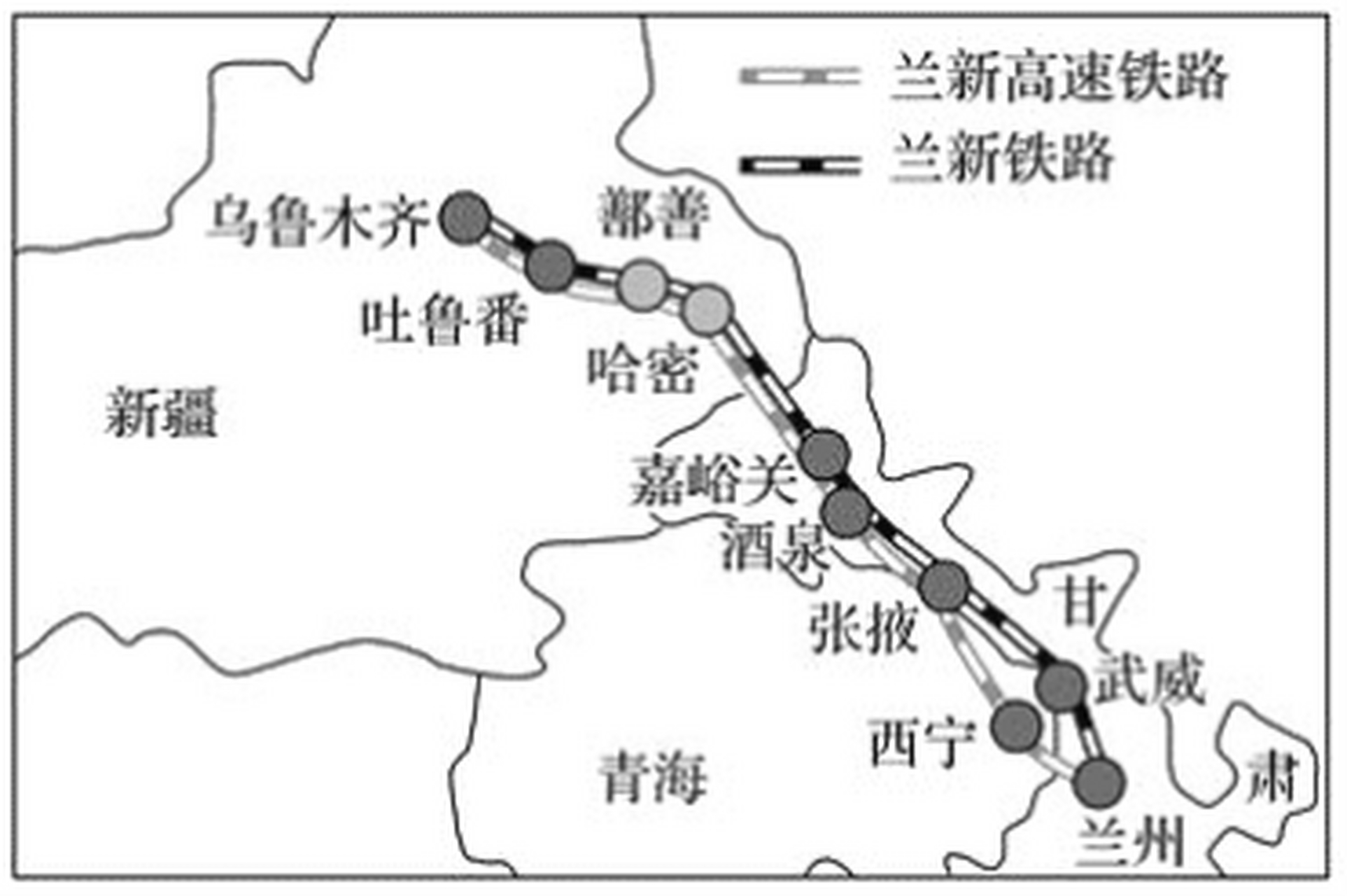 兰州高铁站位置示意图图片