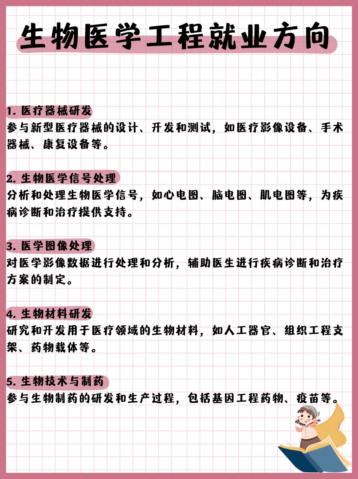 生物医学工程就业方向