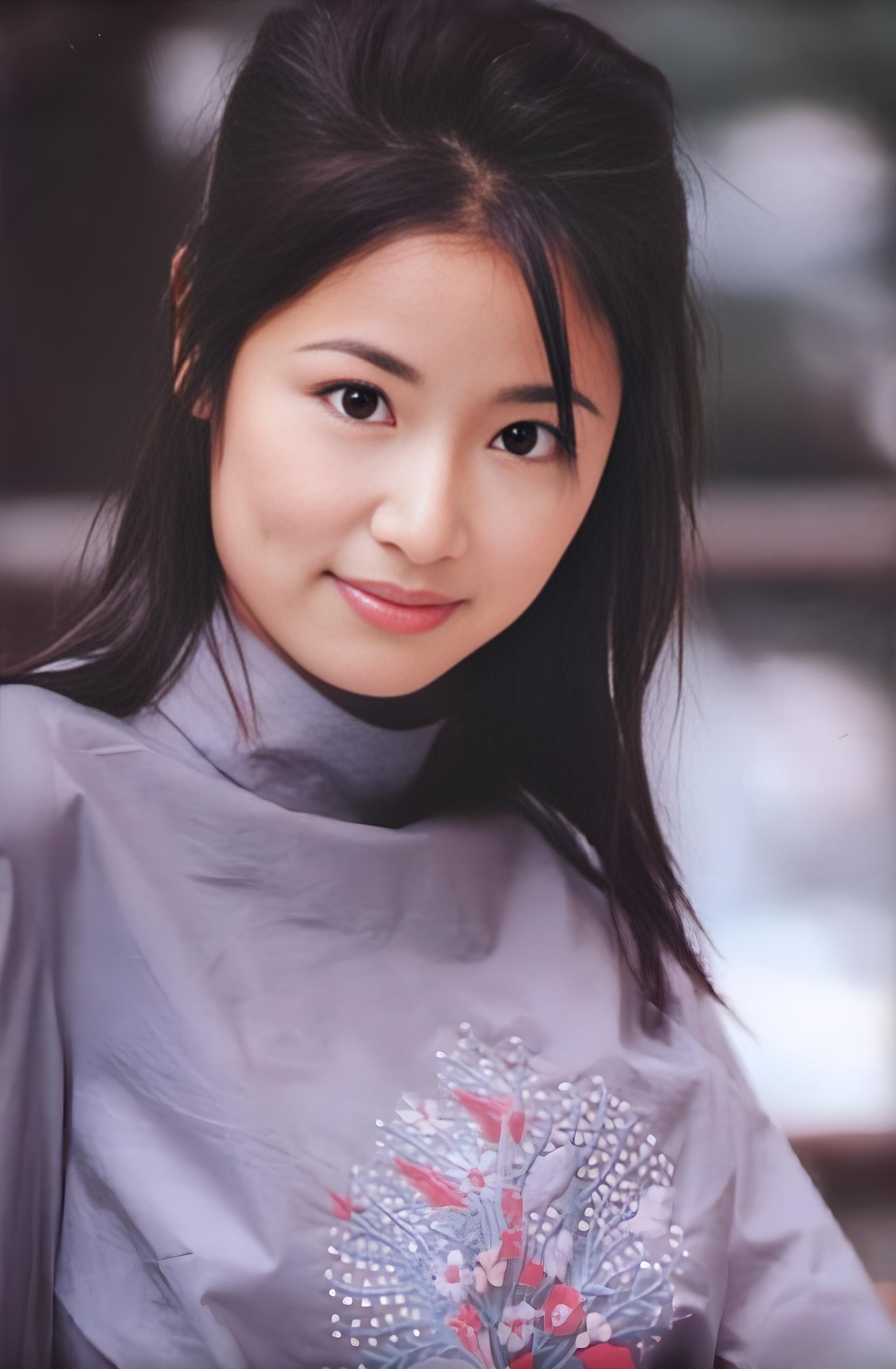 林心如,自年轻时期便如同一幅缓缓展开的东方