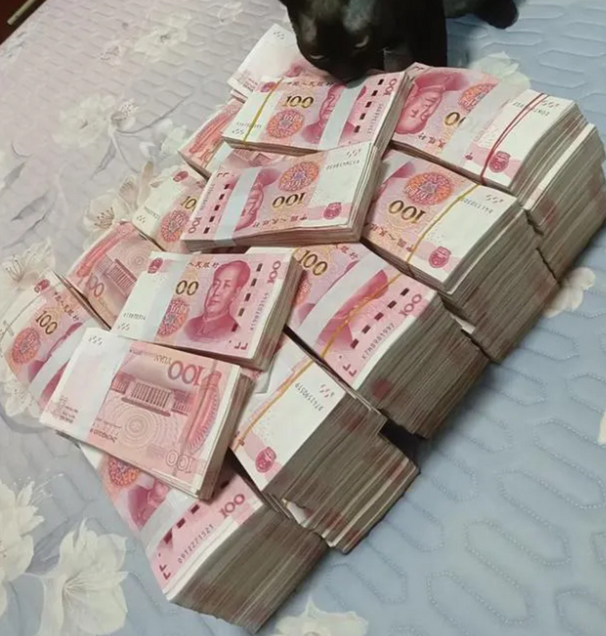 当我拿着这20万去找他时,他看着我和我手里的钱,表情十分严肃.