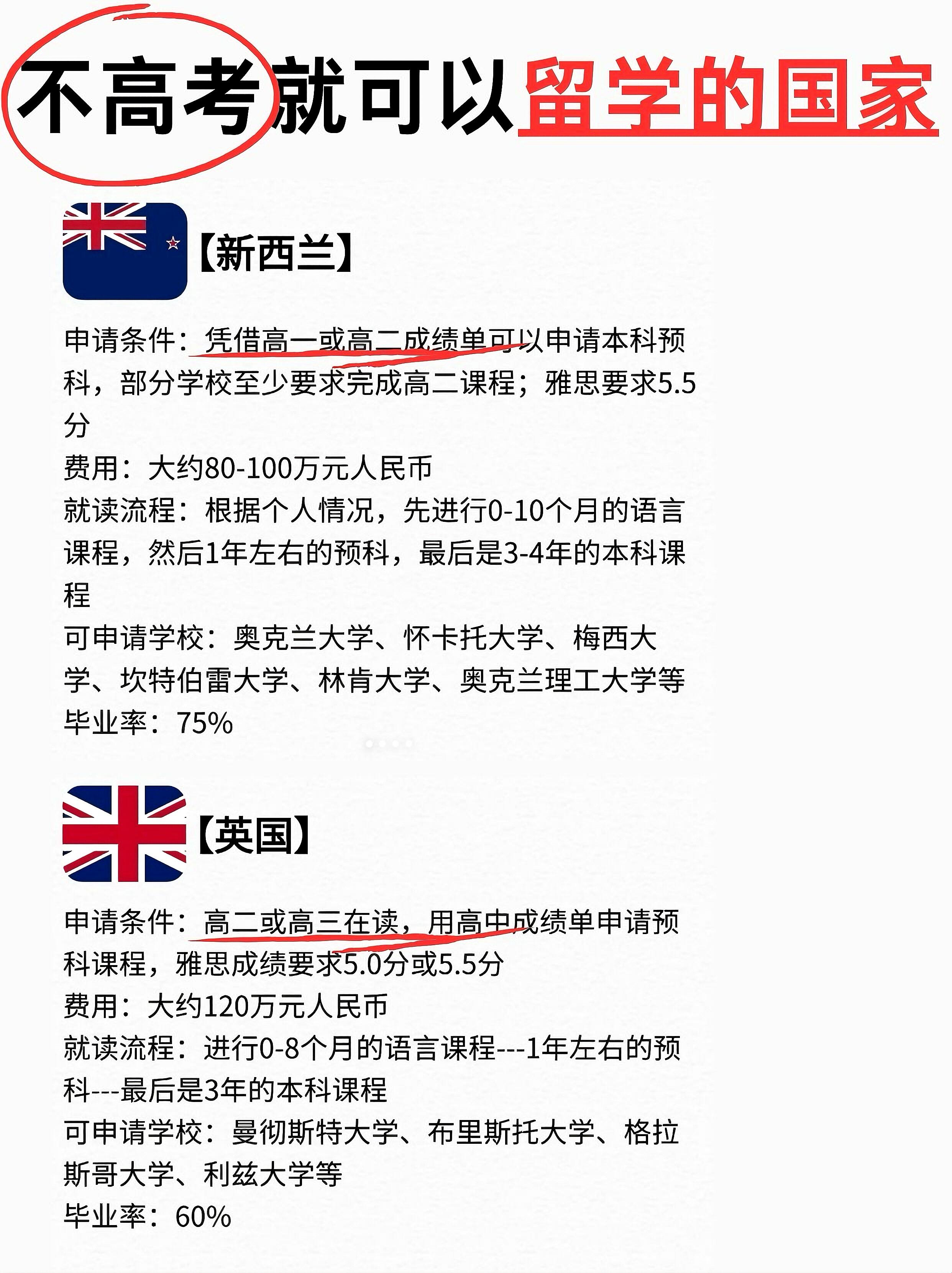 ,或者不想走传统的高考路线,那么出国