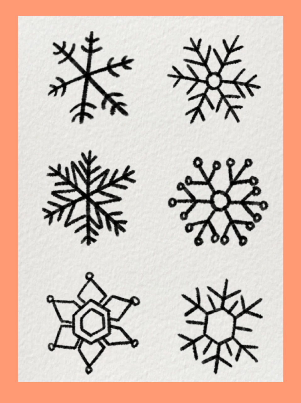 雪花怎么画  我来给大家分享一个画雪花的教程!