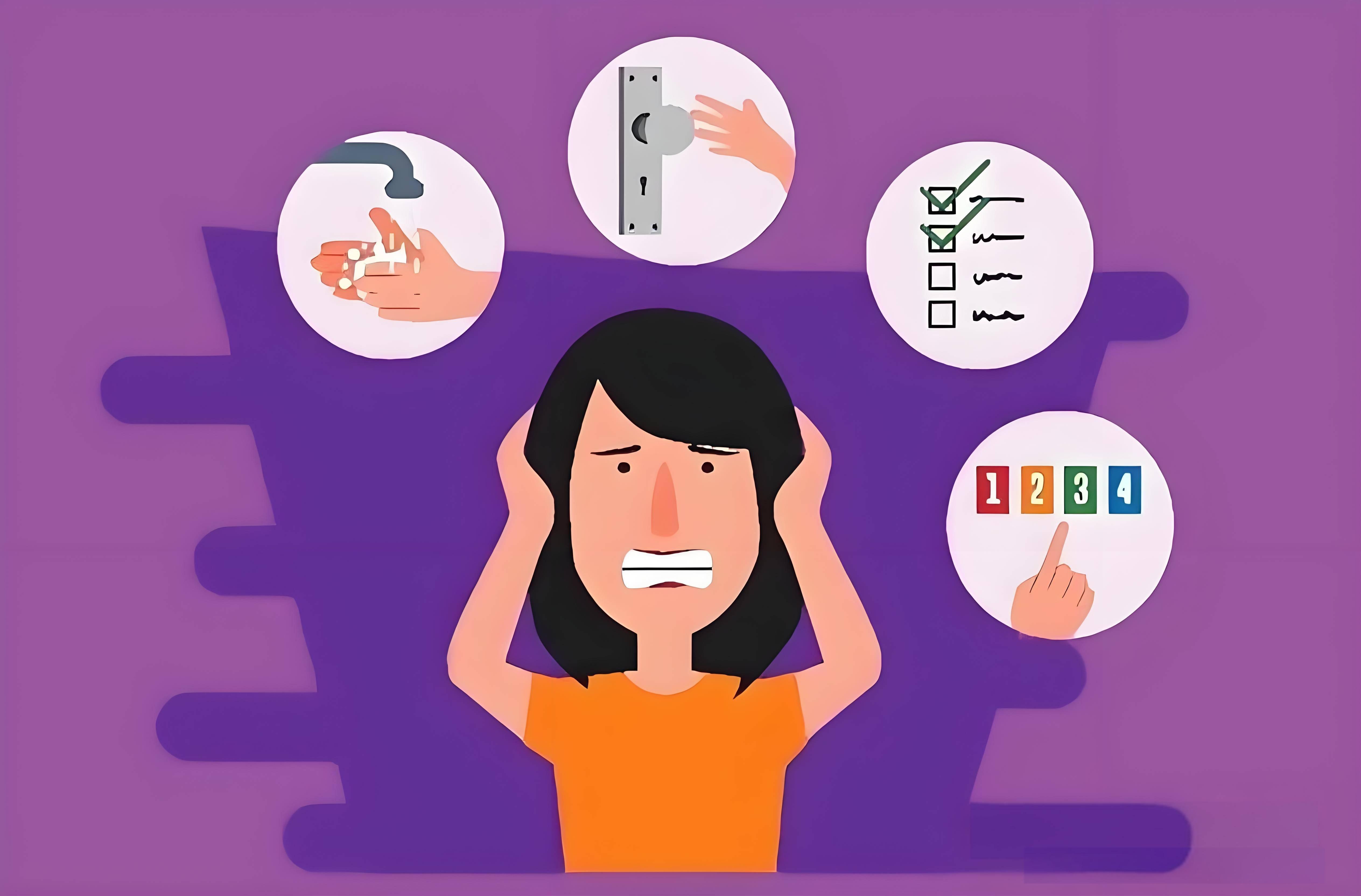 正常人强迫症行为特点 ①时间短暂,时有时无 ②表现轻,不影响正常