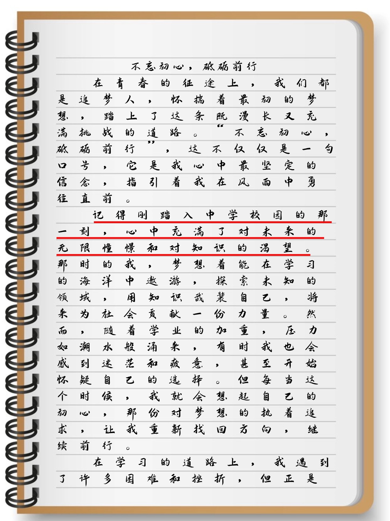 砥砺前行不忘初心的句子怎么写(砥砺前行不忘初心的句子怎么写的)
