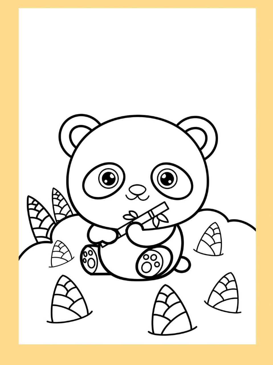 可爱的熊猫简笔画  我一直对大熊猫有着特别的喜爱99,它们那圆滚滚