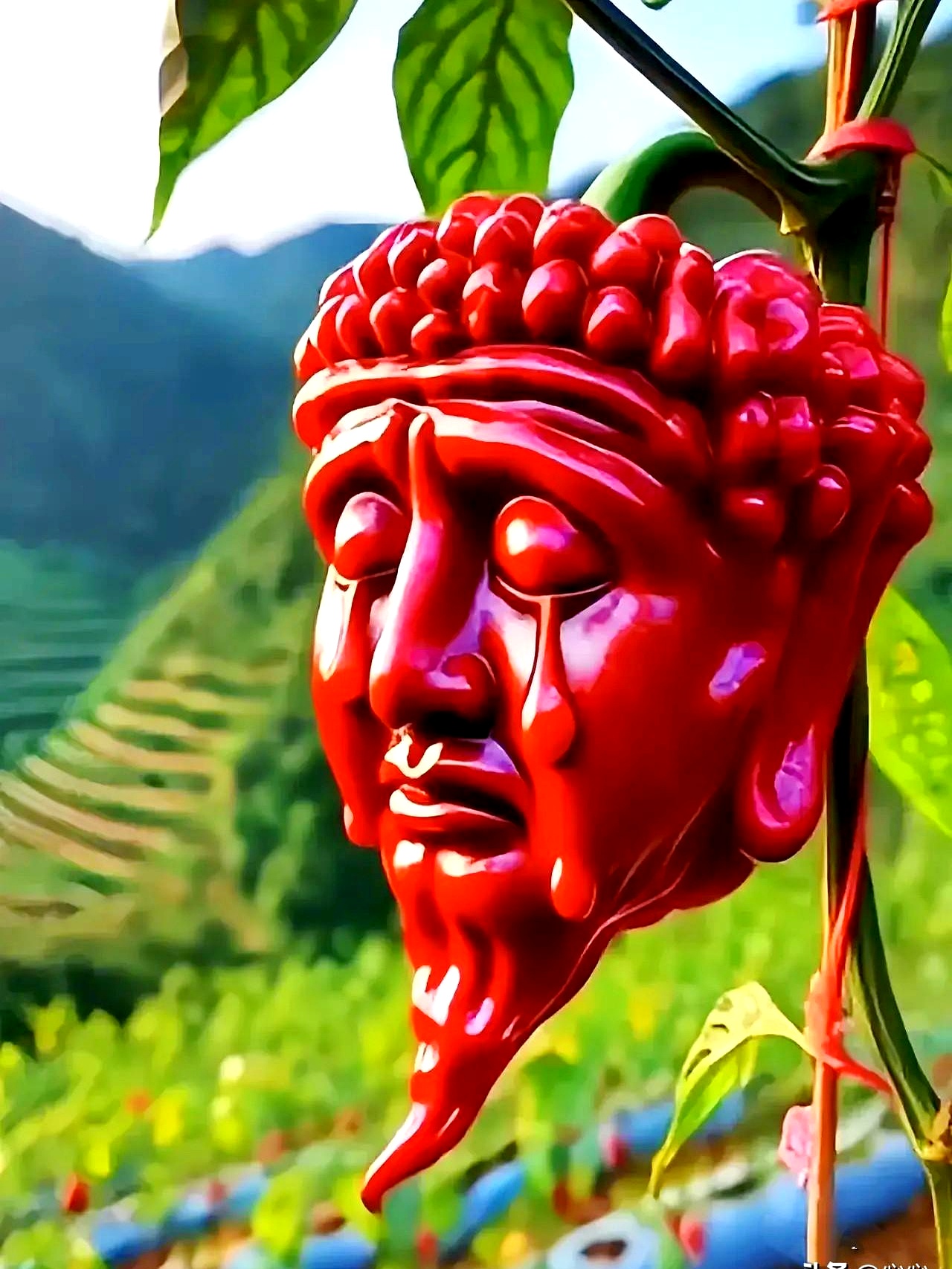 a辣椒 b流泪的佛像 c同时看到 需要注意的是这样的测试只是一种