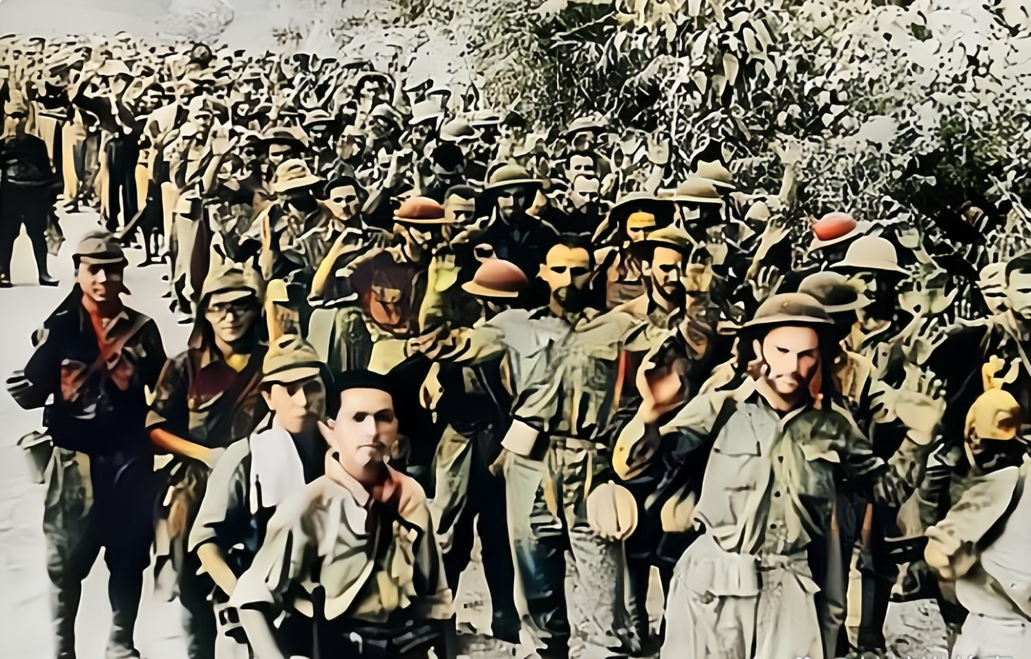 动态连更挑战# 二战中,菲律宾战场上,美菲联军投降后被日军俘虏,约7