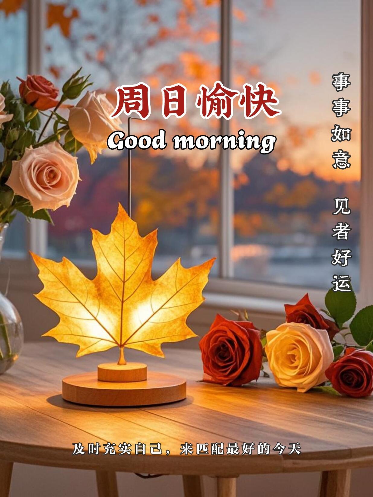 周日早上好问候图片,漂亮的周日早安祝福图片