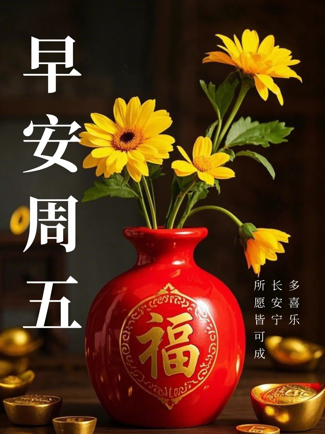 周五早上好,漂亮的周五早安祝福图片,星期五清晨问候图片