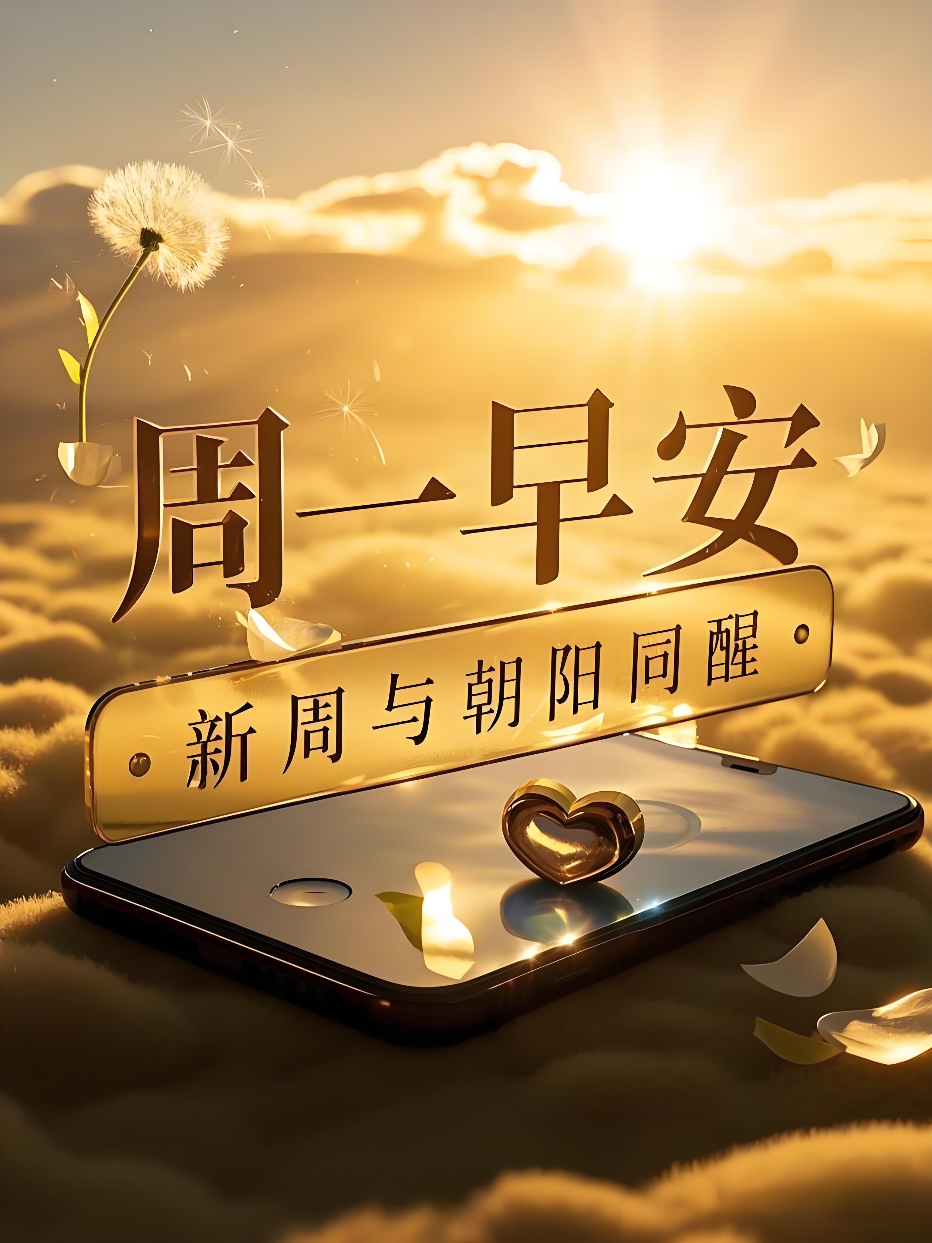 周一早安祝福图片及祝福语,愿所盼皆如愿,一生喜乐安康