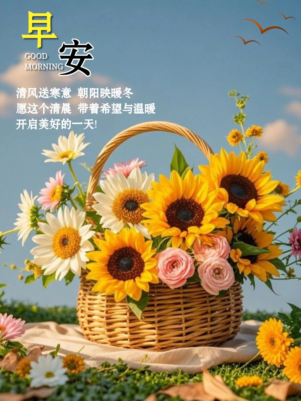 漂亮的早安祝福图片,早安问候图片及祝福,感恩遇见,友谊长存