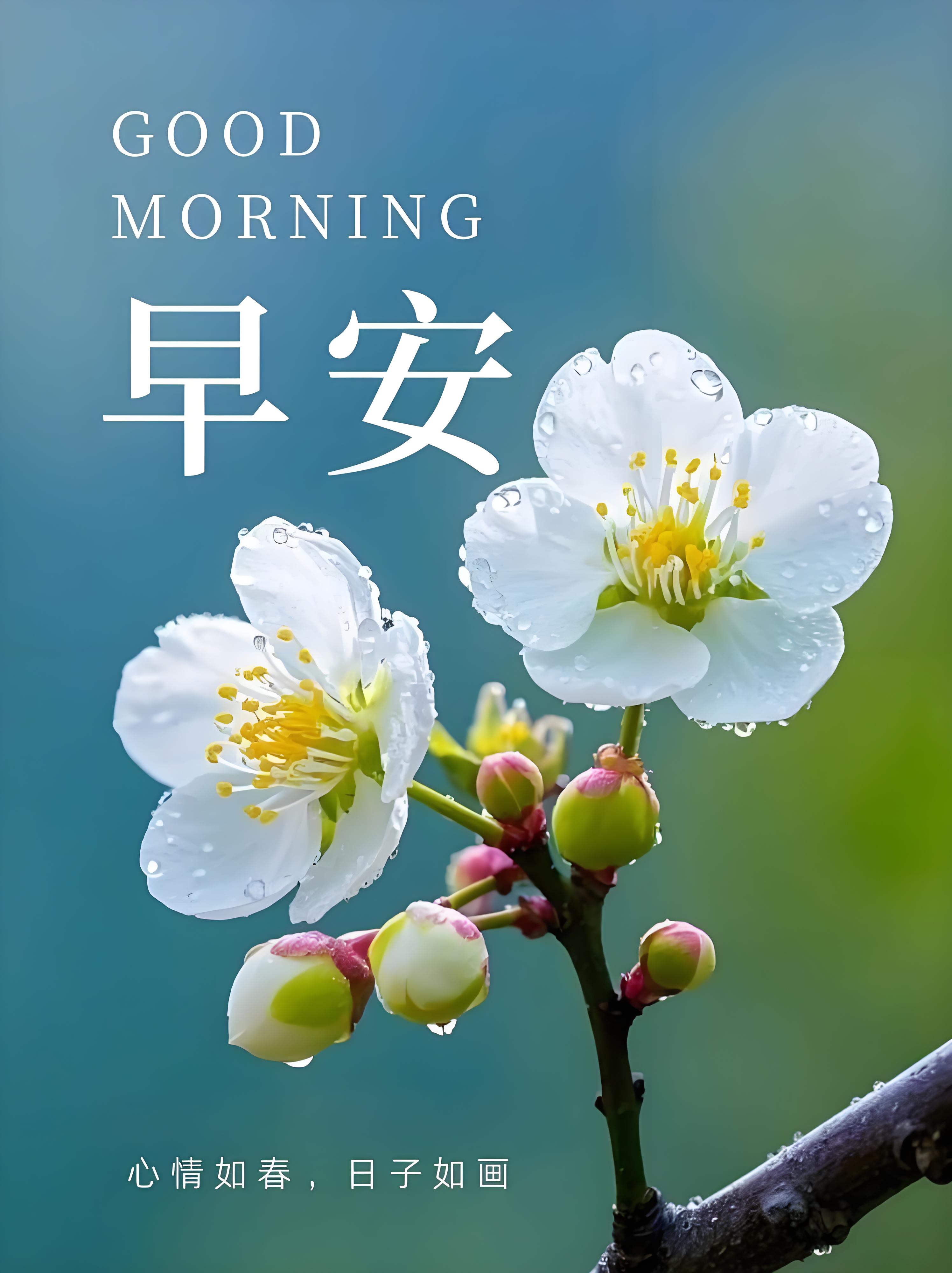 早安问候祝福图片,健康常伴,幸福永驻